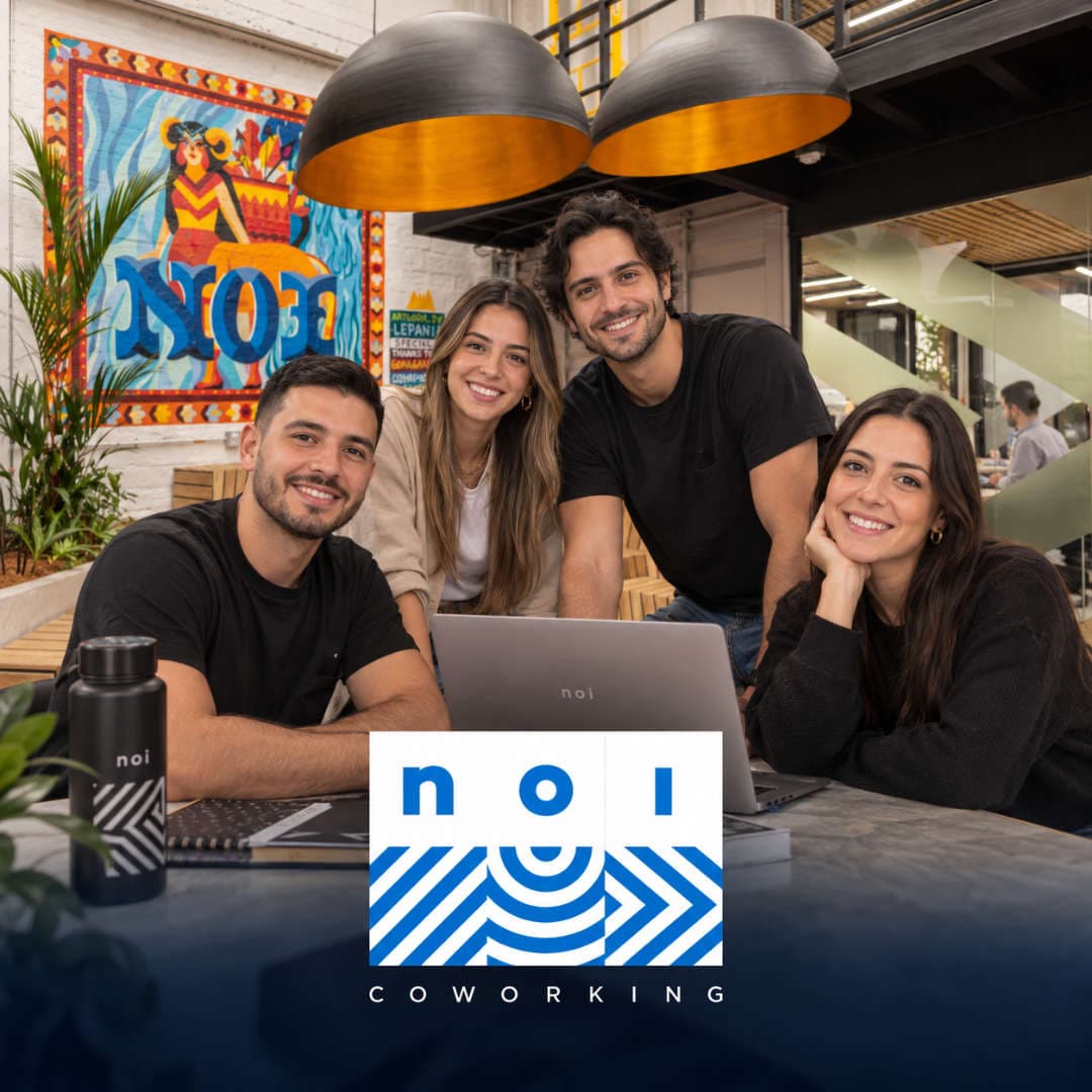 Equipo de NOI Coworking en Ciudad del Río, Medellín