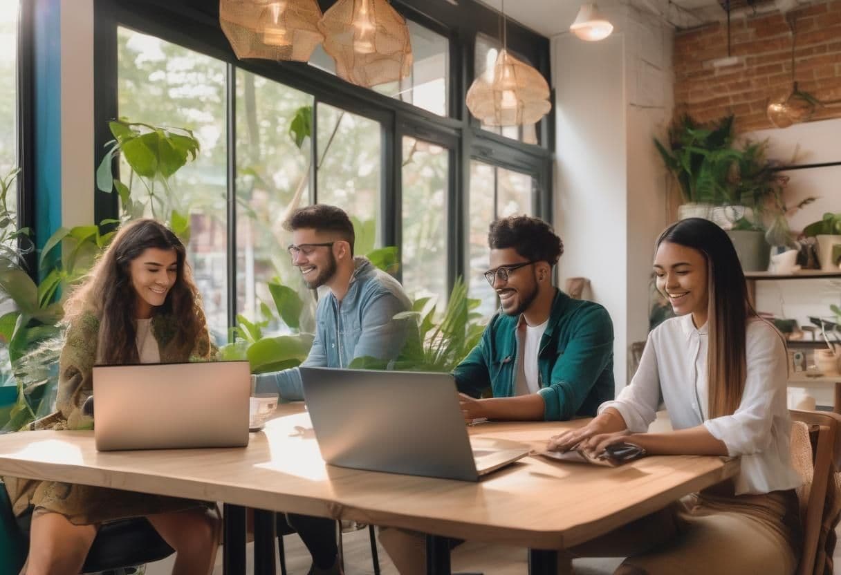 what is the type of company where we combine remote work with office work?