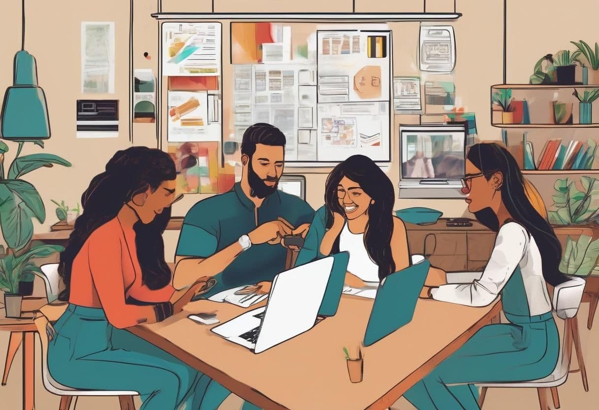 coworking is a new work trend where office space is shared with other professionals