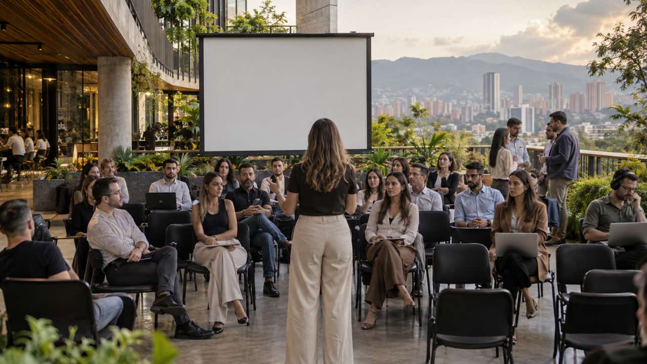 Evento corporativo de 30 personas en un teatro al aire libre de Ciudad del Río